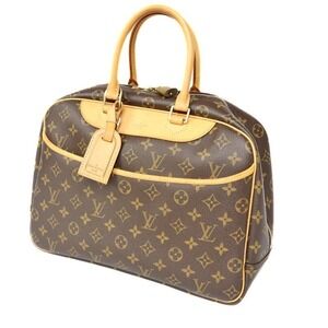 Louis Vuitton Deauville Bowling Vanity Handbag Monogram Boston Bag